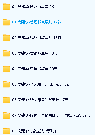 高建华视频课合集+工具包-企业团队职场营销全套第3张