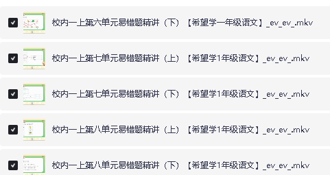 2025小学《希望学》语数一年级全套网课视频,送幼升小第6张-惠学吧 Image