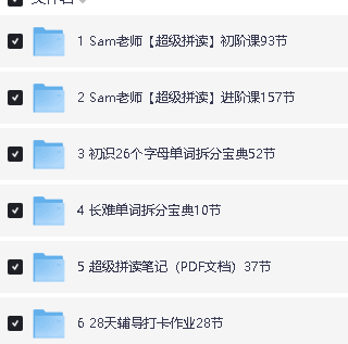 Sam老师超级英语课程全套视频合集下载第4张-惠学吧 Image