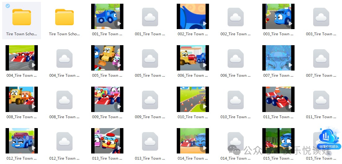 Tire Town School Little Fox 出品 汽车学校72集动画下载（Mp4+音频Mp3+字幕+pdf绘本+台词文本）第2张