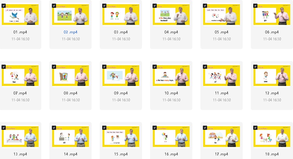 WorldCom Edu美国原版Sight Words 100 L1-L6全套教学视频第4张-惠学吧 Image