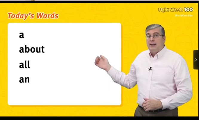 WorldCom Edu美国原版Sight Words 100 L1-L6全套教学视频第2张-惠学吧 Image