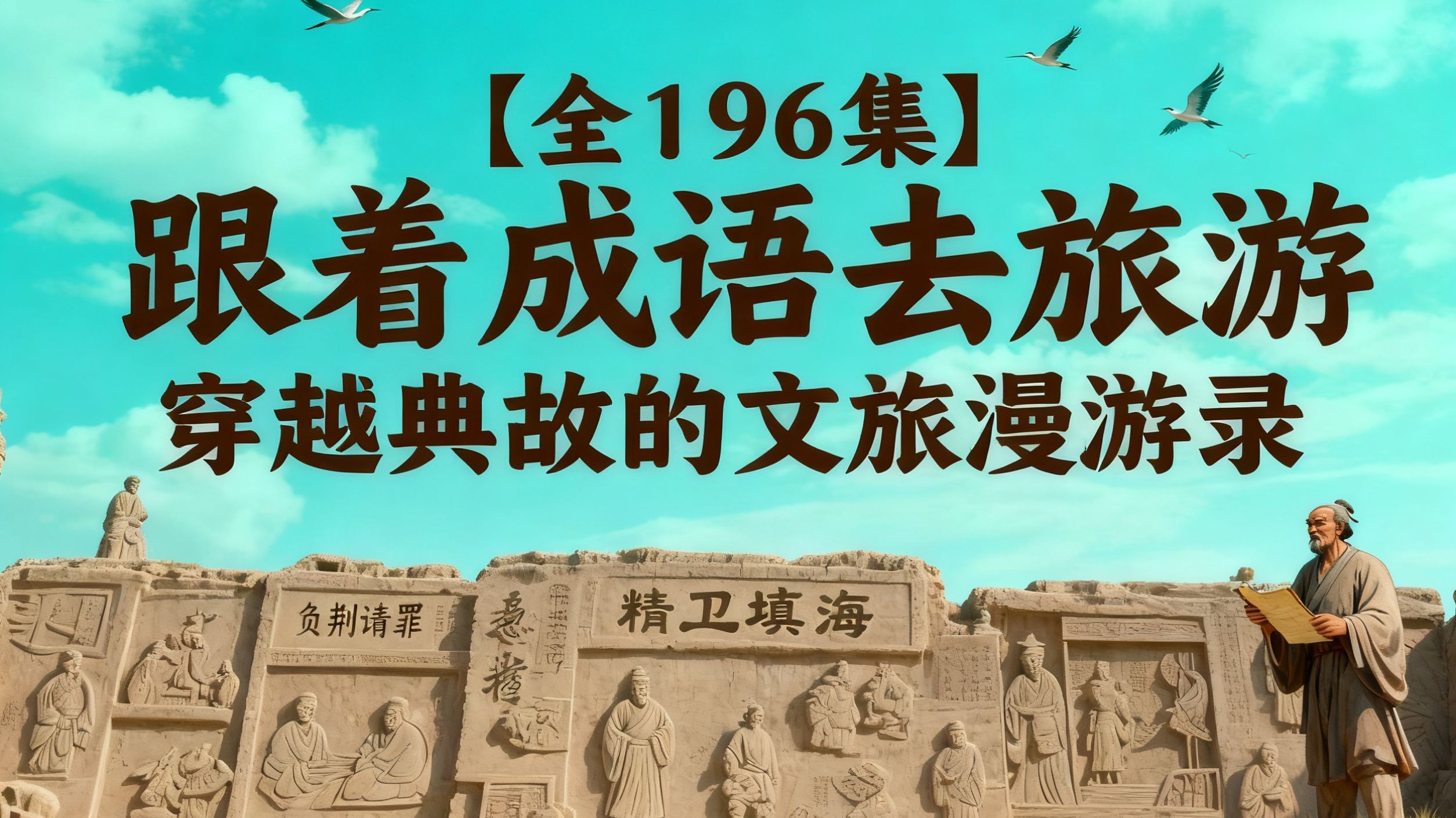 跟着成语去旅游196集全(千年古都76集+文化名城120集) 网课视频第1张-惠学吧 Image
