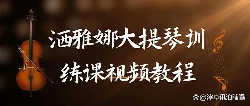 洒雅娜大提琴视频课-铃木3大提琴第三册第1张