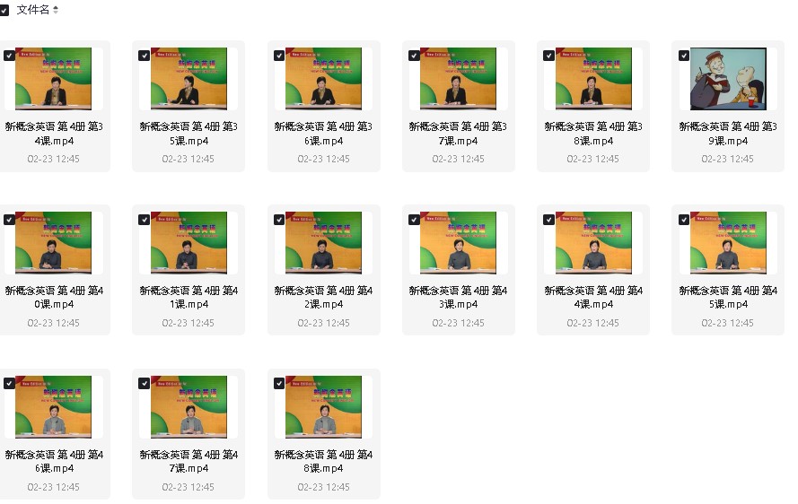 新概念英语教学1-4册280讲视频+课件+词汇+语法）第4张