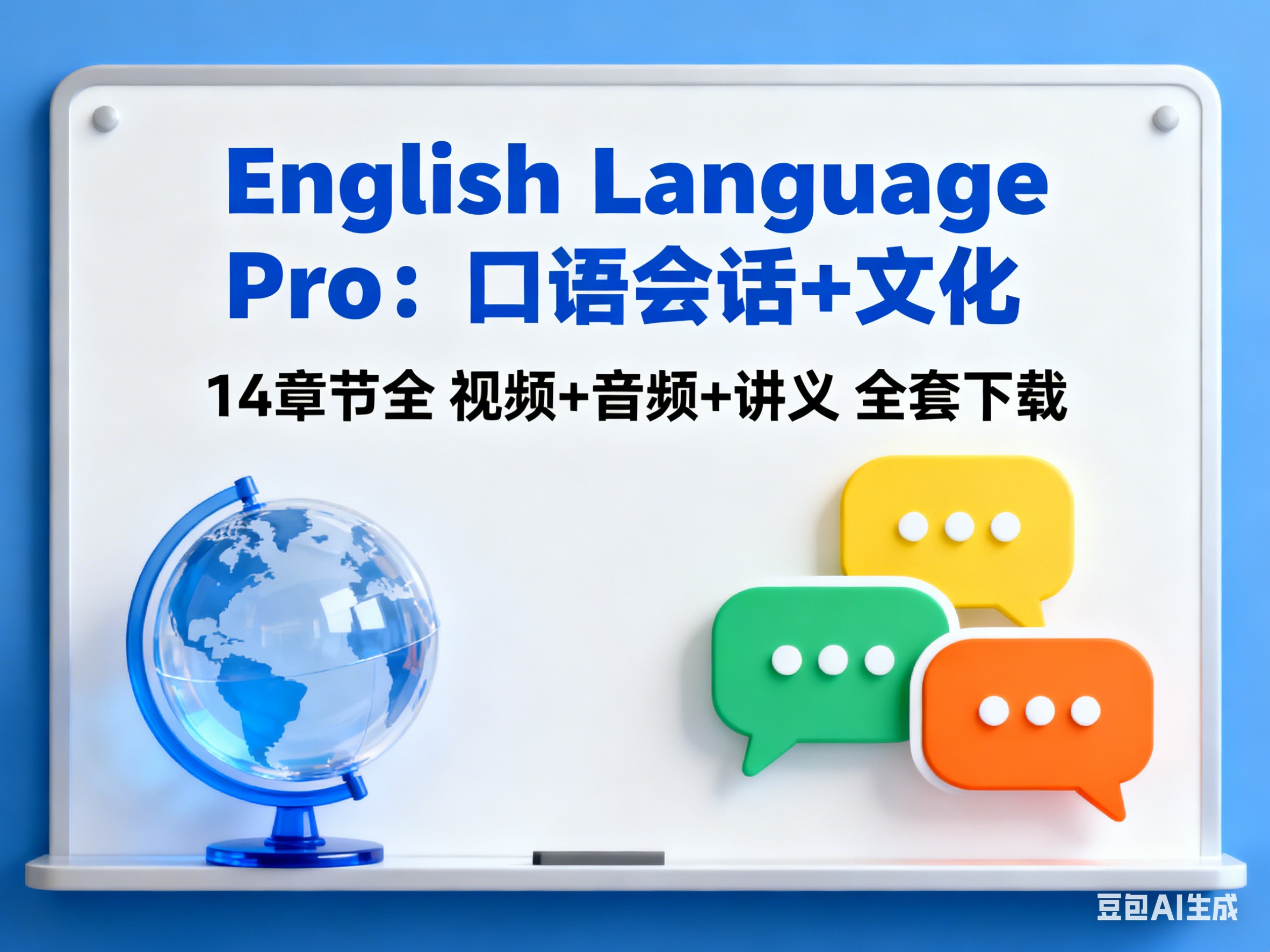 Udemy上的原版英语课程《English Language Pro：口语会话+文化》14章节全 视频+音频+讲义第1张