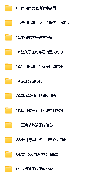 黄导家庭教育自动自发系列2025全23套音视频资料下载第2张