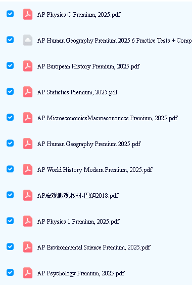 Barron's AP 15科AP巴朗教材2025版下载Physics/Precalculus/Chemistry/Statistics/Calculu第2张-惠学吧 Image