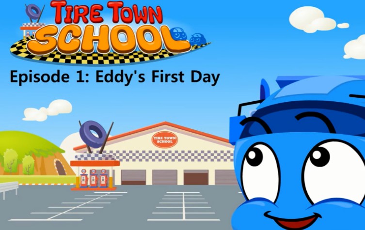 Tire Town School Little Fox 出品 汽车学校72集动画下载（Mp4+音频Mp3+字幕+pdf绘本+台词文本）第1张