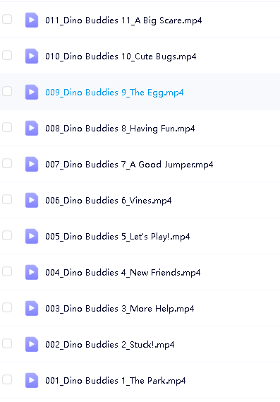 《Dino Buddies》恐龙伙伴全72集Little Fox（视频+音频+电子书+单词书）下载第3张