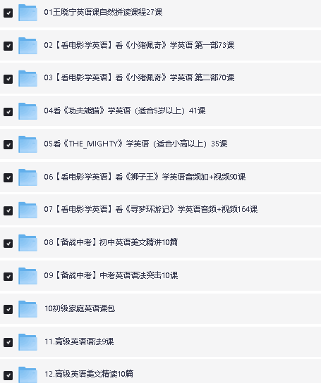 王晓宁Zoe老师英语课程视频14套合集下载第2张-惠学吧 Image