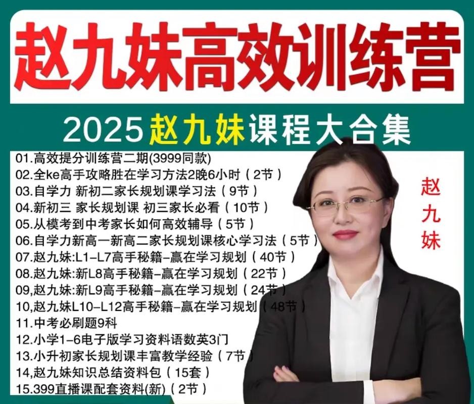 赵九妹老师课程视频合集下载第1张