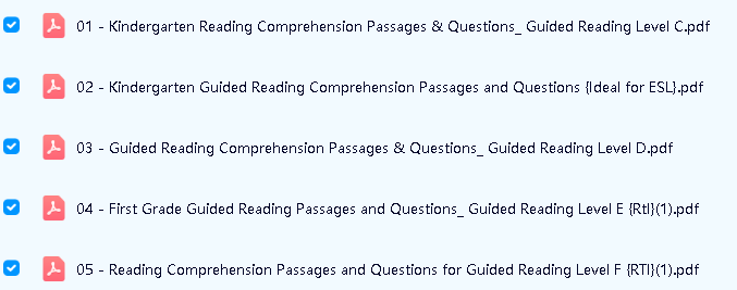 Guided Reading 全套1-13级PDF下载-全球流行的阅读理解训练第2张