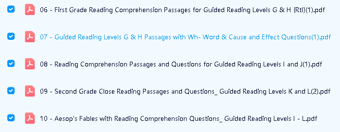 Guided Reading 全套1-13级PDF下载-全球流行的阅读理解训练第3张