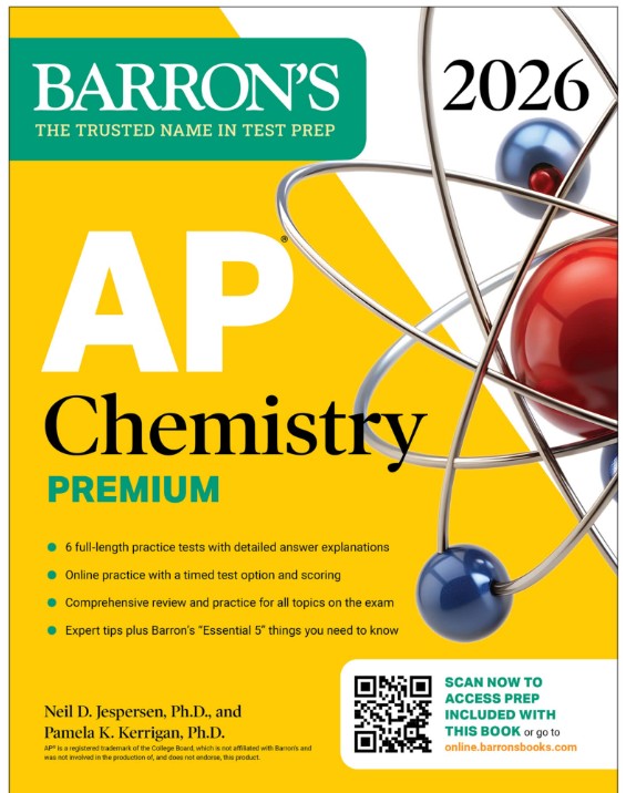 AP2026最新巴朗Barron's AP课chemistry化学PDF电子版下载第1张-惠学吧 Image
