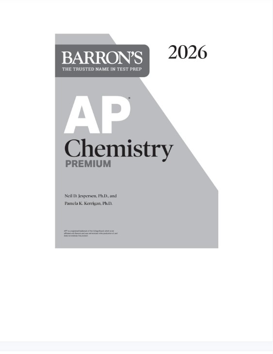 AP2026最新巴朗Barron's AP课chemistry化学PDF电子版下载第2张-惠学吧 Image