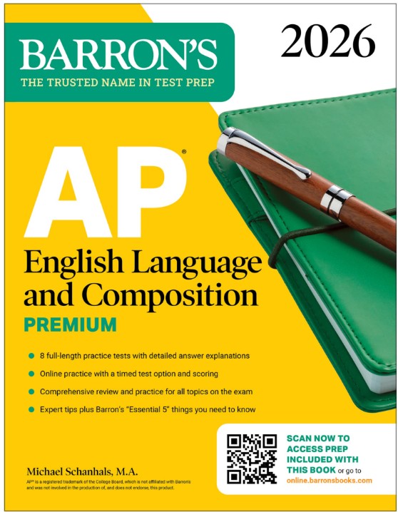 AP 2026最新巴朗Barron's AP课English language英语语言PDF电子版下载第1张-惠学吧 Image