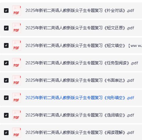 2025初中英语专题复习学困生+中等生+尖子生PDF下载第3张-惠学吧 Image