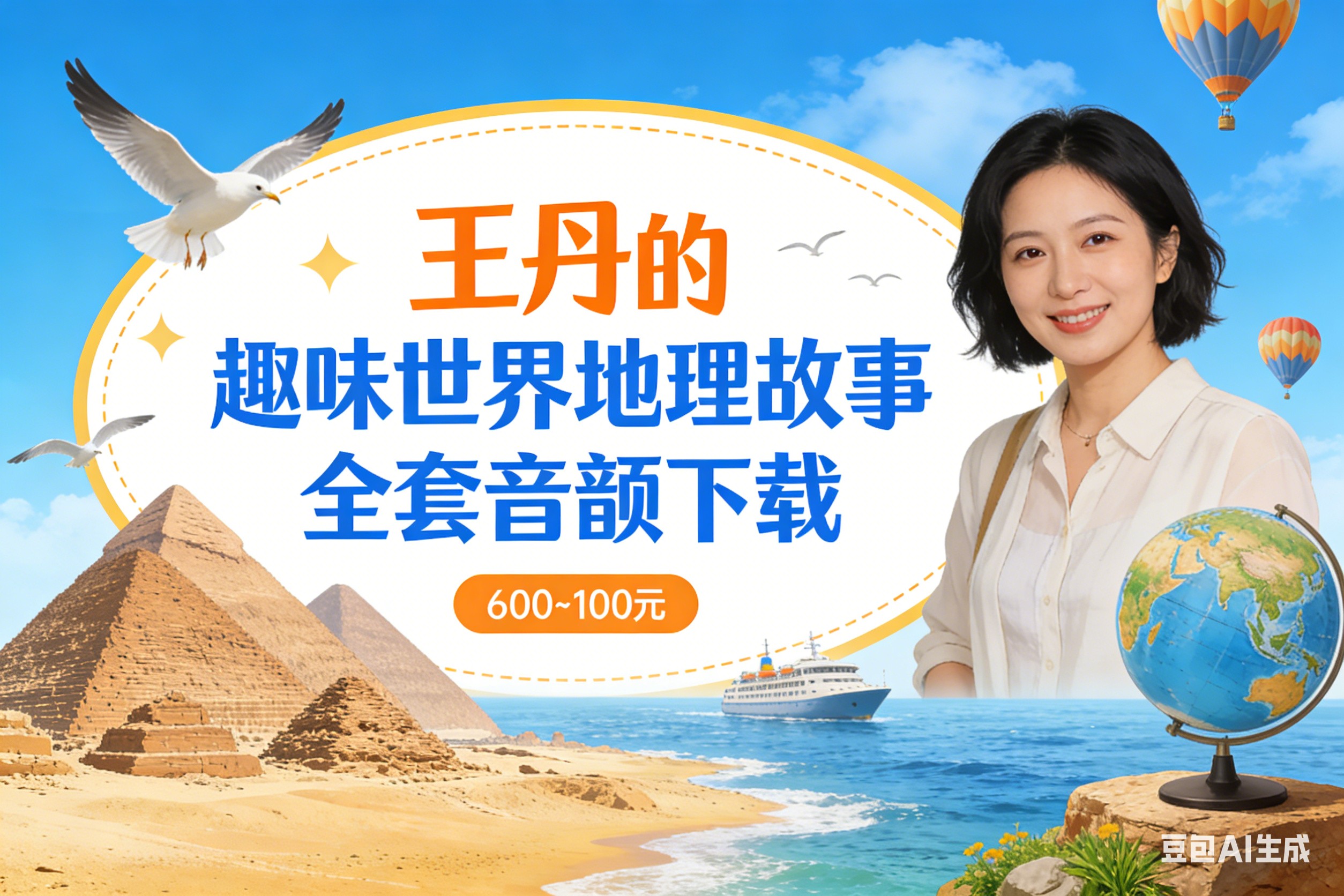 王丹的趣味世界地理故事全套音频下载第1张-惠学吧 Image