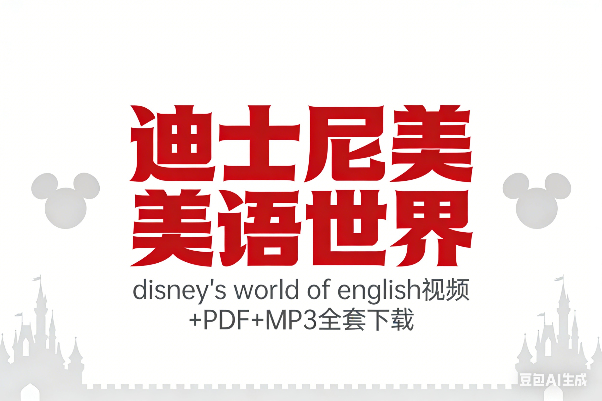 《迪士尼美语世界》disney’s world of english视频+PDF+MP3全套下载第1张