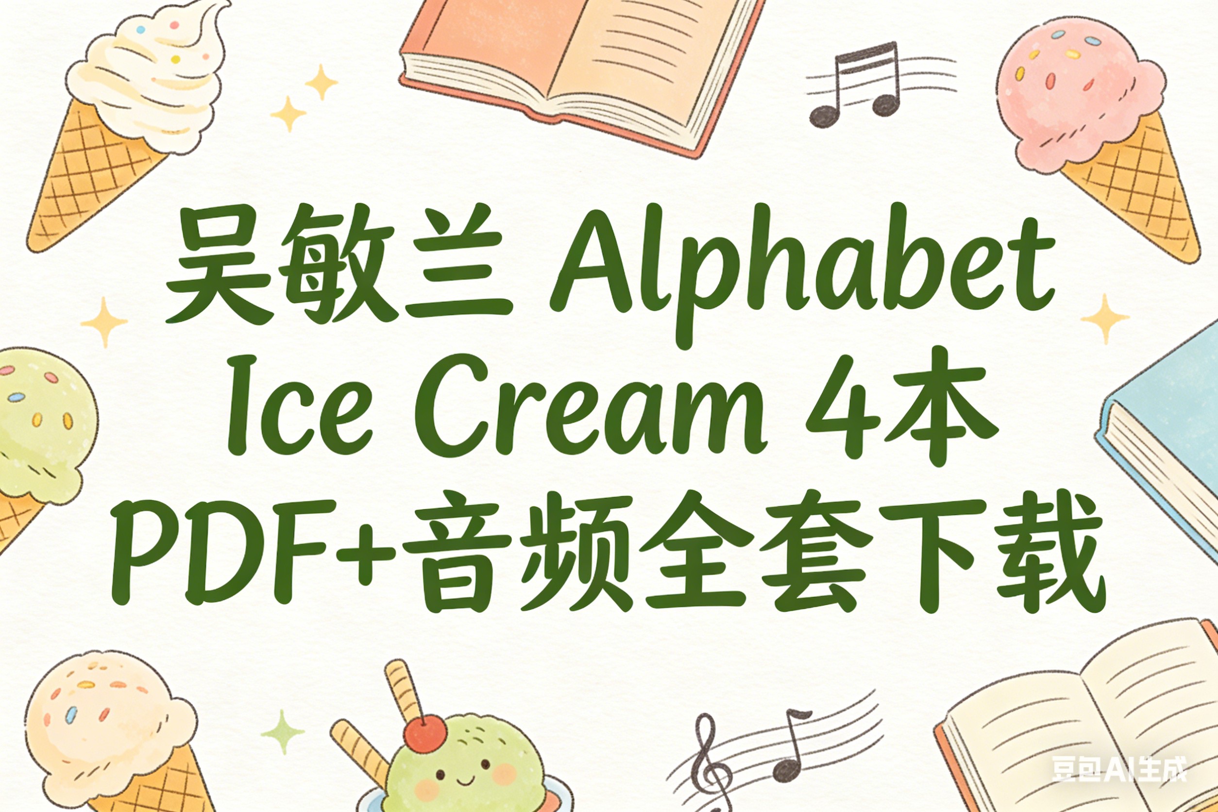 吴敏兰 Alphabet Ice Cream 4本 PDF+音频全套下载第1张