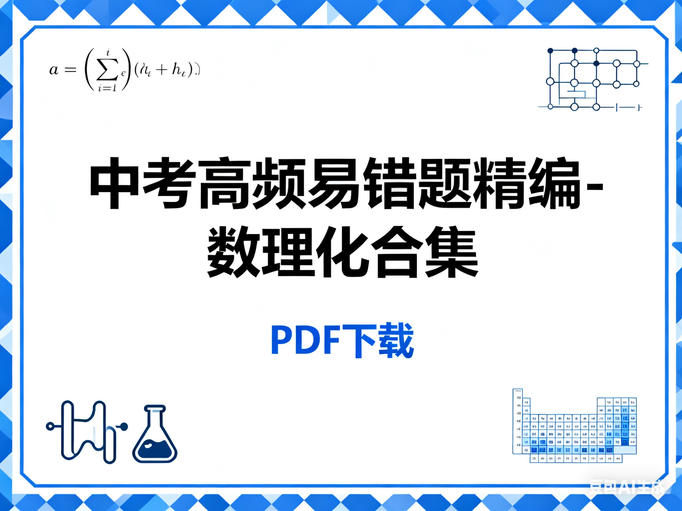 中考高频易错题精编-数理化合集PDF下载第1张