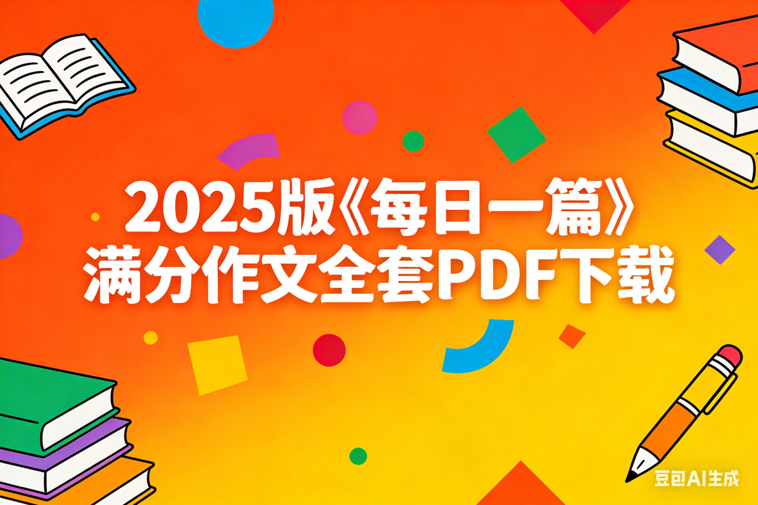 2025版《每日一篇》满分作文全套PDF下载第1张-惠学吧 Image
