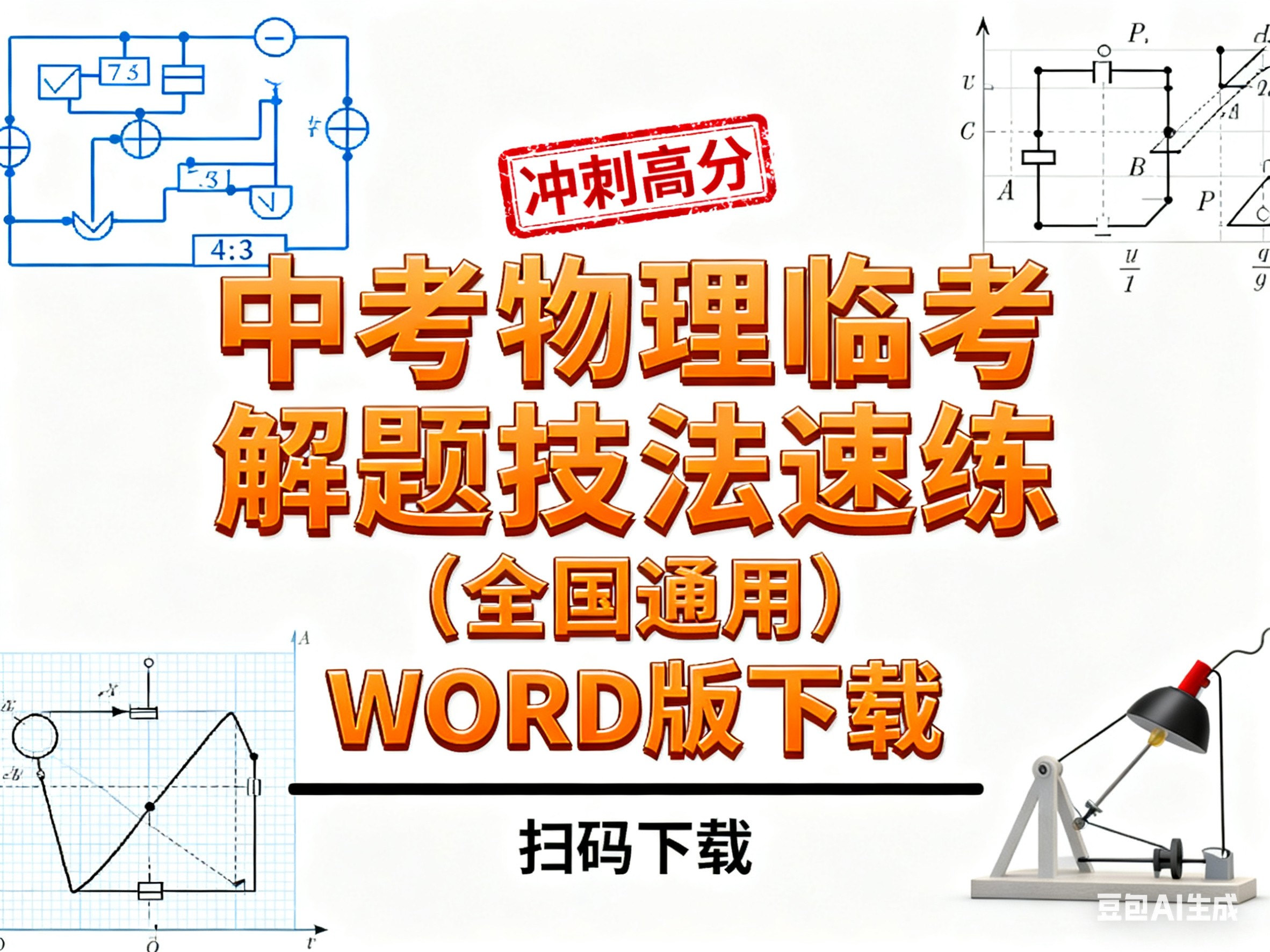 中考物理临考解题技法速练（全国通用）WORD版下载第1张