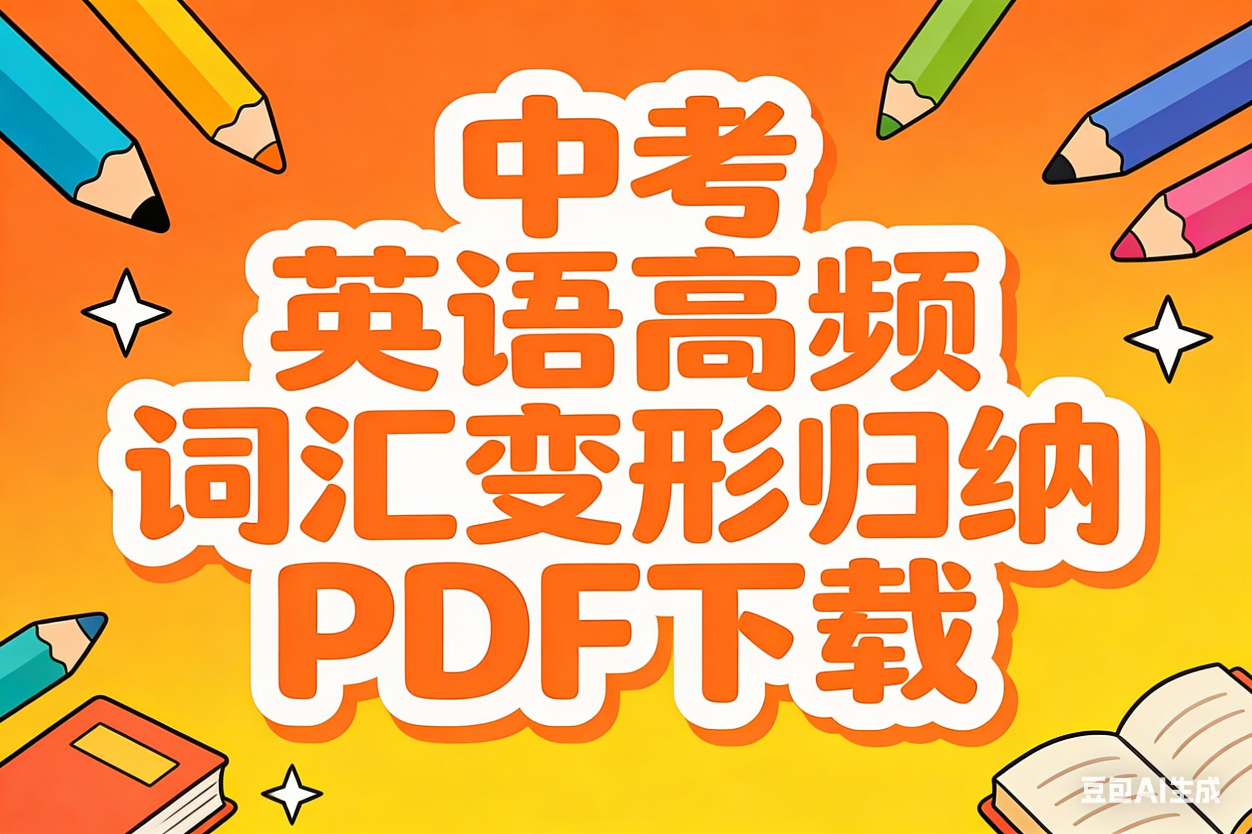中考英语高频词汇变形归纳PDF下载第1张-惠学吧 Image