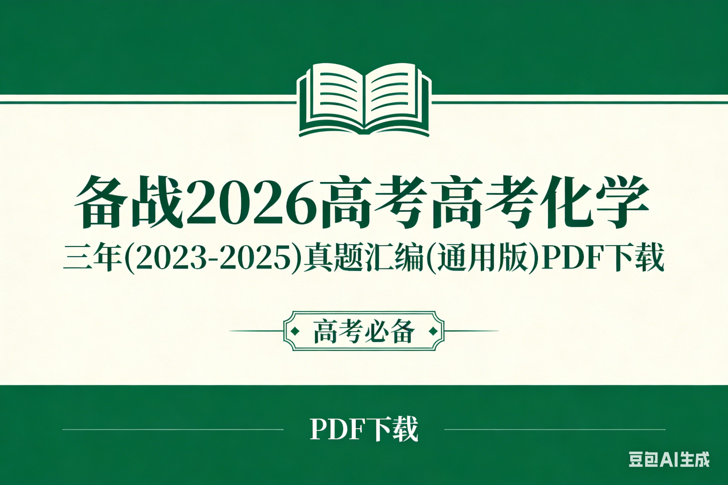 备战2026高考高考化学 三年(2023-2025)真题汇编(通用版)PDF下载第1张-惠学吧 Image
