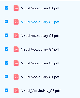 美国幼儿园单词教材Visual Vocabulary Resource GK -G6 高清PDF第2张-惠学吧 Image