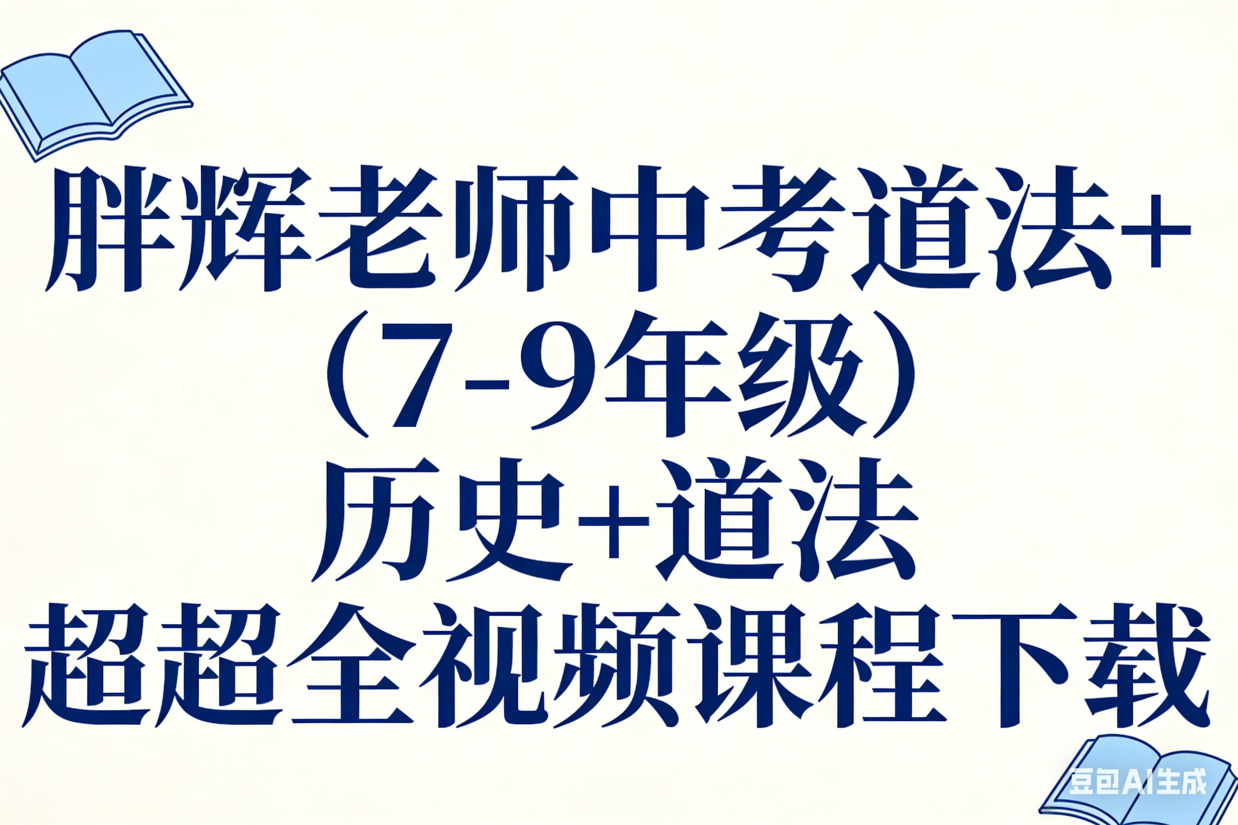胖辉老师中考道法绝招+(7-9年级)历史+道法超全合集视频课程第1张-惠学吧 Image