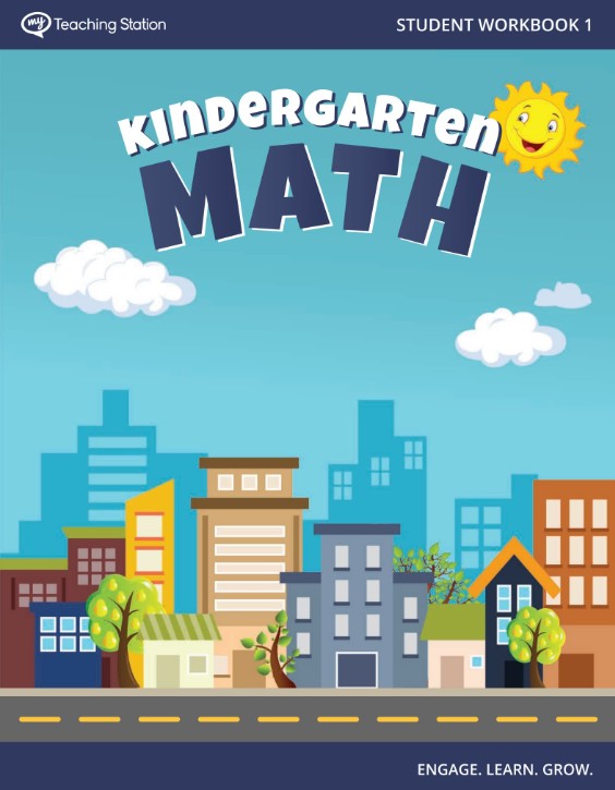 美国幼儿园数学趣味启蒙彩色练习册《Kindergarten MATH》PDF 400页+第2张-惠学吧 Image