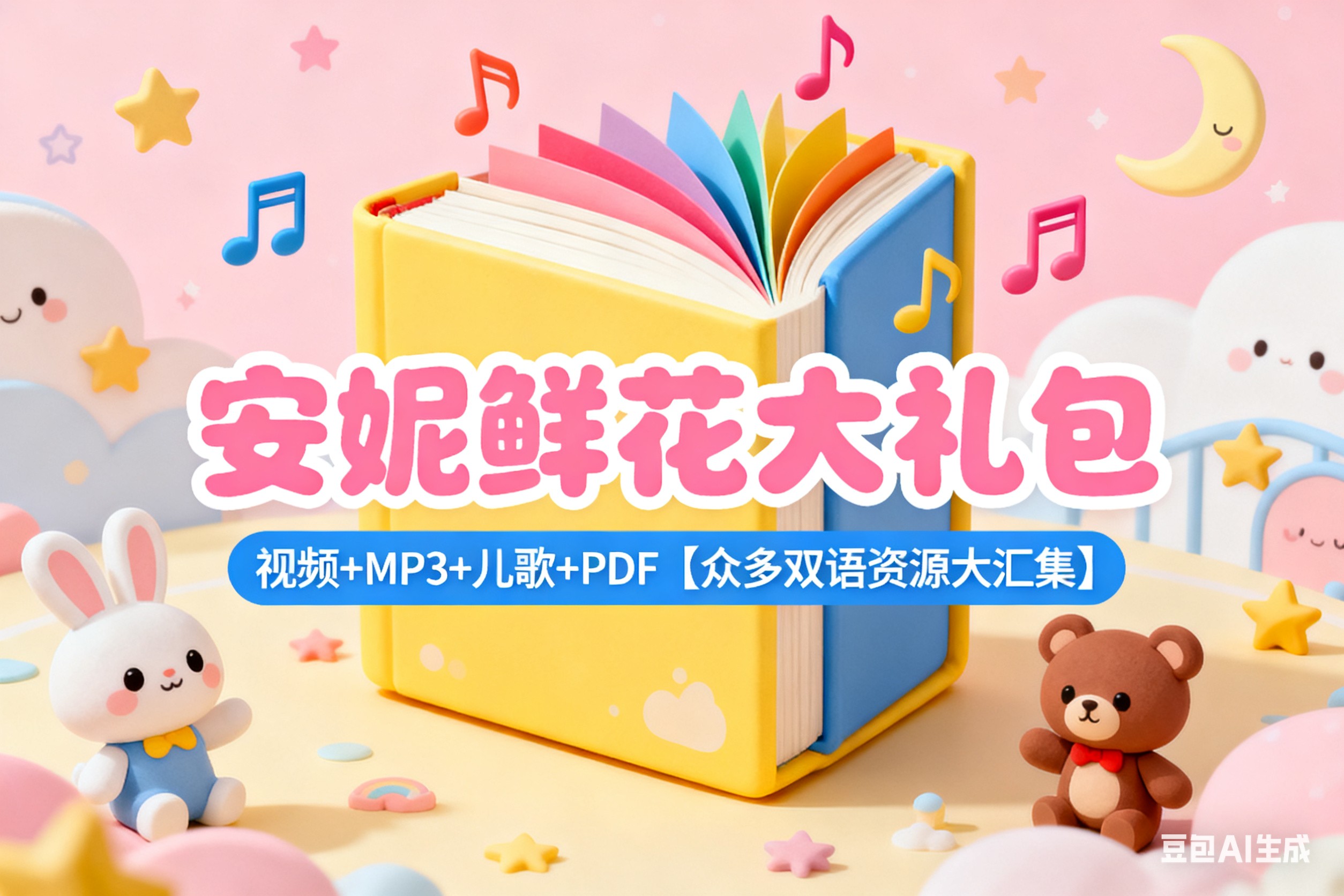 安妮鲜花大礼包-视频+MP3+儿歌+PDF【众多双语资源大汇集】第1张