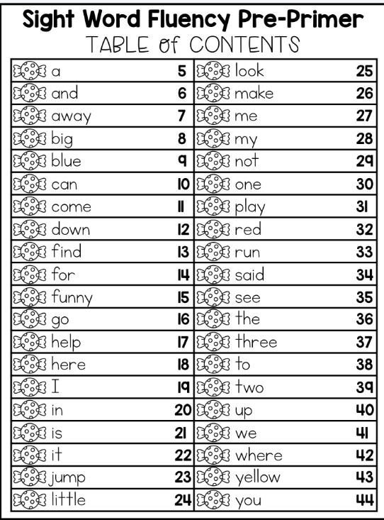 Sight words fluency check 高频词连线高频词作业高频词练习3本PDF下载第4张
