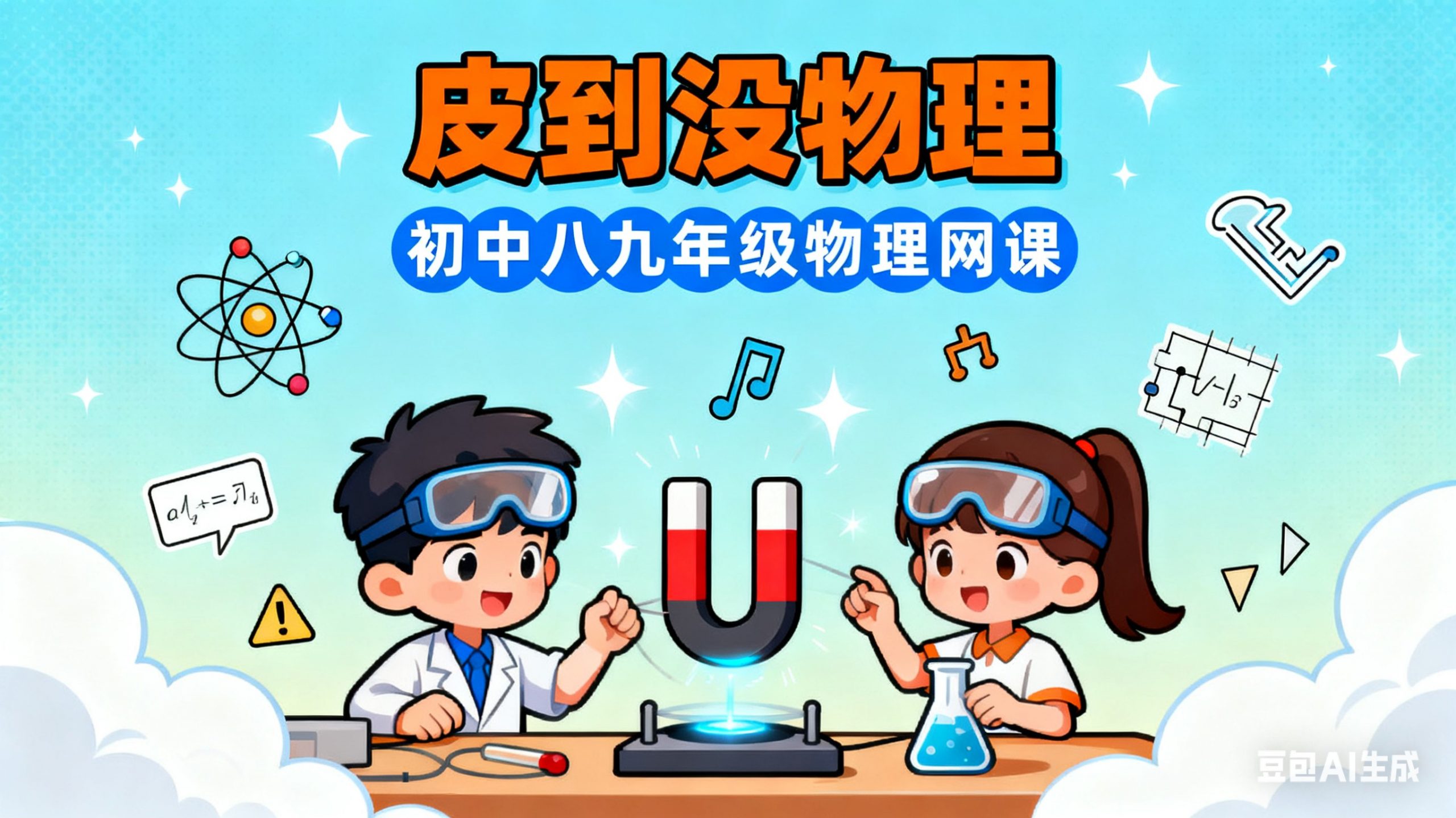 皮到没物理初中八九年级物理网课视频第1张