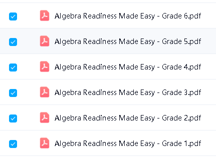 【原版】Scholastic学乐代数练习册《Algebra Readiness Made Easy》G1-G6全6册 PDF第2张-惠学吧 Image