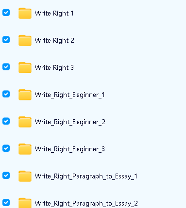 《Write Right》初中高级1-3册 学生教师用书+练习册+教师手册等PDF第2张-惠学吧 Image