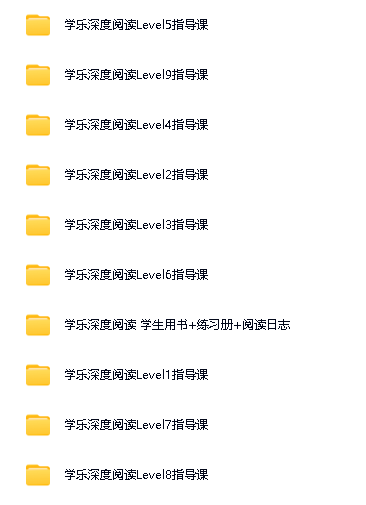 《学乐深度阅读》L1~L9级全 学生书+练习册+阅读日志+精讲视频全套下载第2张-惠学吧 Image