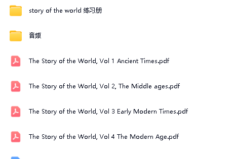 世界历史读物《The Story of the World》修订版4卷教材+练习册+音频全套下载第2张-惠学吧 Image