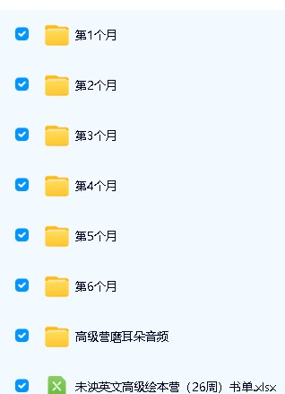 未泱泱妈英文阅读营【桥梁+初级+中级+高级+加油包】全套视频资料下载第6张-惠学吧 Image