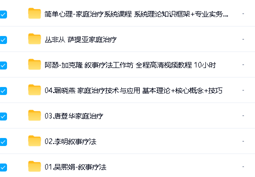 叙事疗法+家庭治疗名师视频教程合集下载第2张-惠学吧 Image