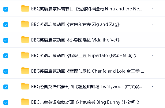 英语启蒙动画+儿歌+桥梁书+初中高章节书 大合集下载第4张-惠学吧 Image