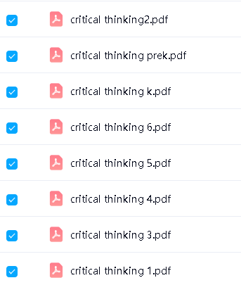 《Skill Sharpeners:Critical Thinking》PreK-G6 PDF下载-【原版】Evan-Moor思维训练练习册第2张-惠学吧-虚拟资源货源网 Image