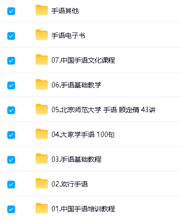 手语教程合集视频20.96G下载 杜银玲 中国手语培训教程 大家学手语 100句第2张-惠学吧-虚拟资源货源网 Image