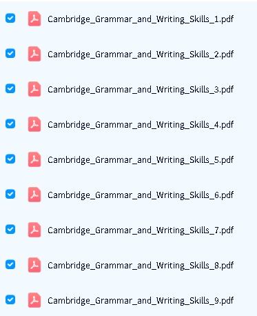 《Cambridge Grammar and Writing Skills》1-9册全 PDF下载-剑桥语法与写作技能教材第2张-惠学吧-虚拟资源货源网 Image